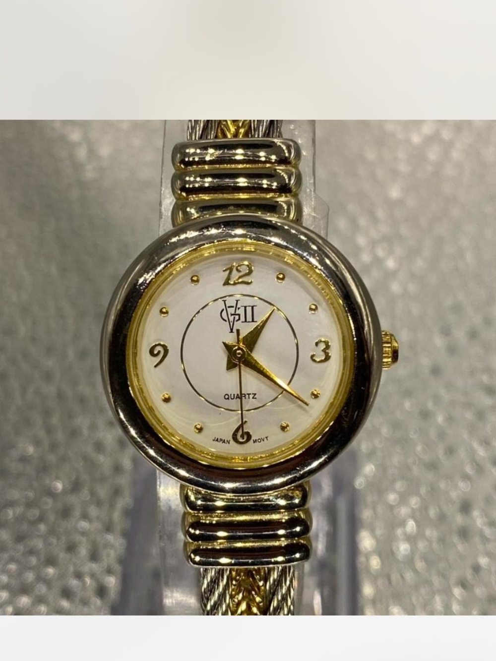 Designer ^^^ Gold & Silver Cable Bracelet Quartz Watch  ***